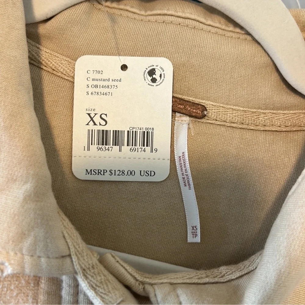 Free People Ruby Oversized Shacket Mustard Seed NWT - Picture 10 of 12